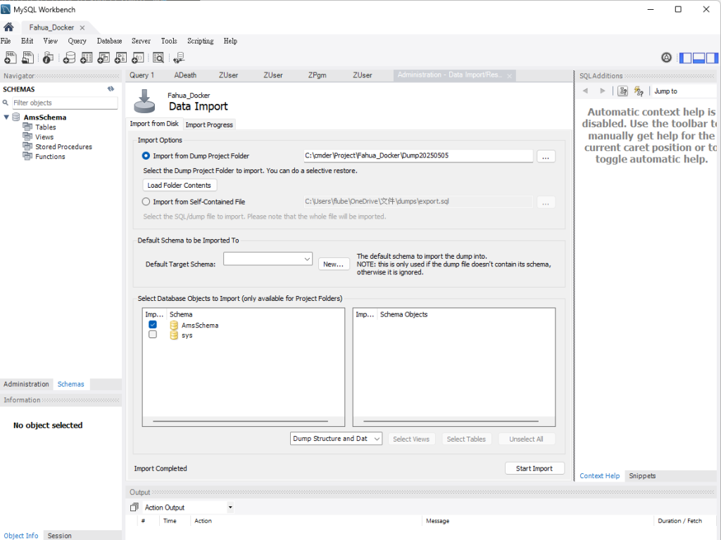 Workbench Import